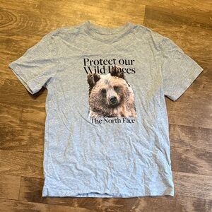 The North Face Heather Gray Bear Graphic Tee